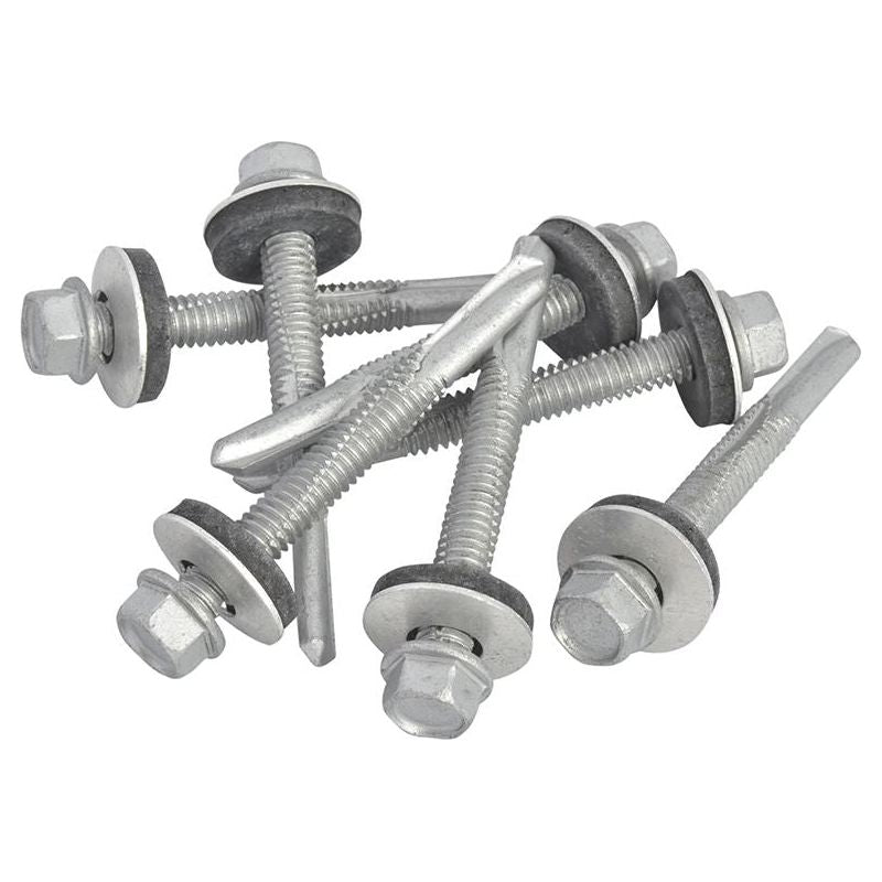 Forgefix TechFast Hex Head Roofing Screw Self-Drill Heavy Section 5.5 x 51mm Pack 100 ForgeFix - RockBottom Northampton