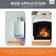 Black + Decker Carbon Monoxide Alarm 2 Pack. 10 Year Sealed Lithium Battery Life.