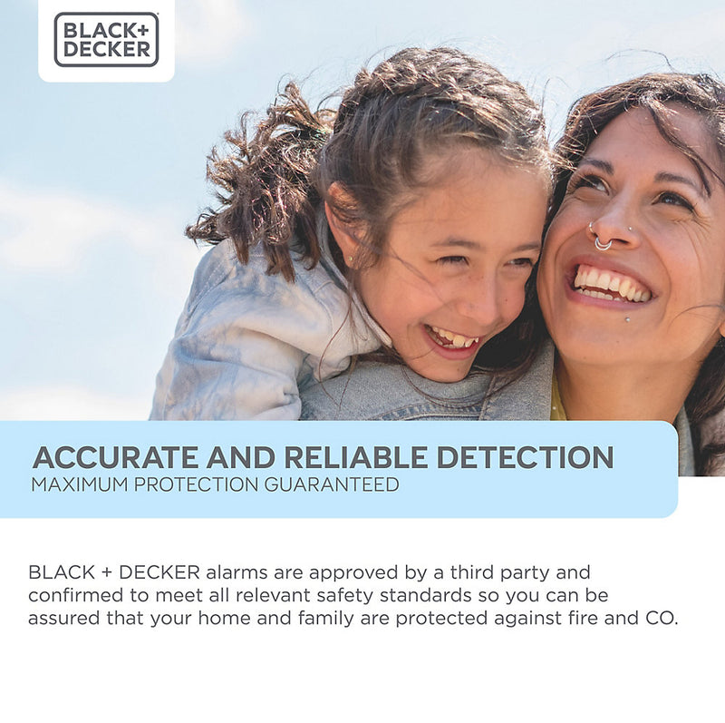 Black + Decker Kitchen Heat Alarm. 10 Year Sealed Lithium Battery Life.