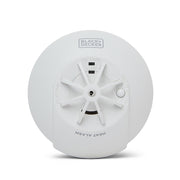 Black + Decker Mains Powered Interlinked Kitchen Heat Alarm. Battery Back Up Included. FAST FIX Base Included.