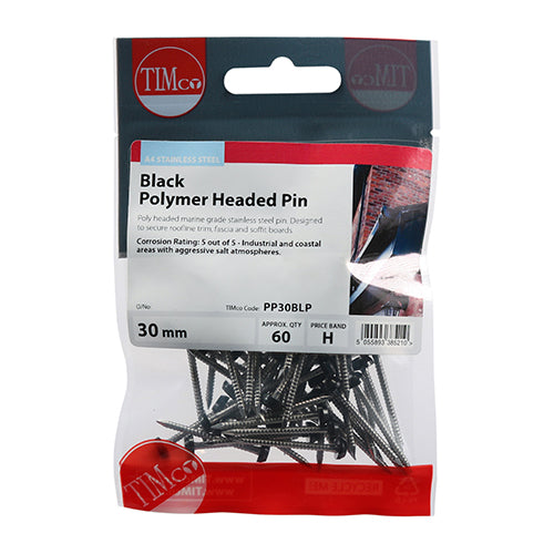 TIMCO Polymer Headed Pins A4 Stainless Steel Beige - 25mm
