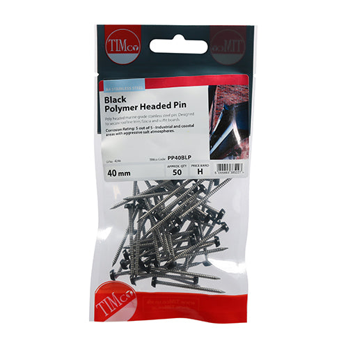 TIMCO Polymer Headed Pins A4 Stainless Steel — Trade Pack