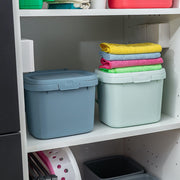 Blue Kitchen Caddy Food Waste Bin Compact Worktop Composting Bin Storage 4.5L