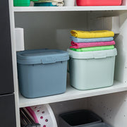 Blue Kitchen Caddy Food Waste Bin Compact Worktop Composting Bin Storage 4.5L