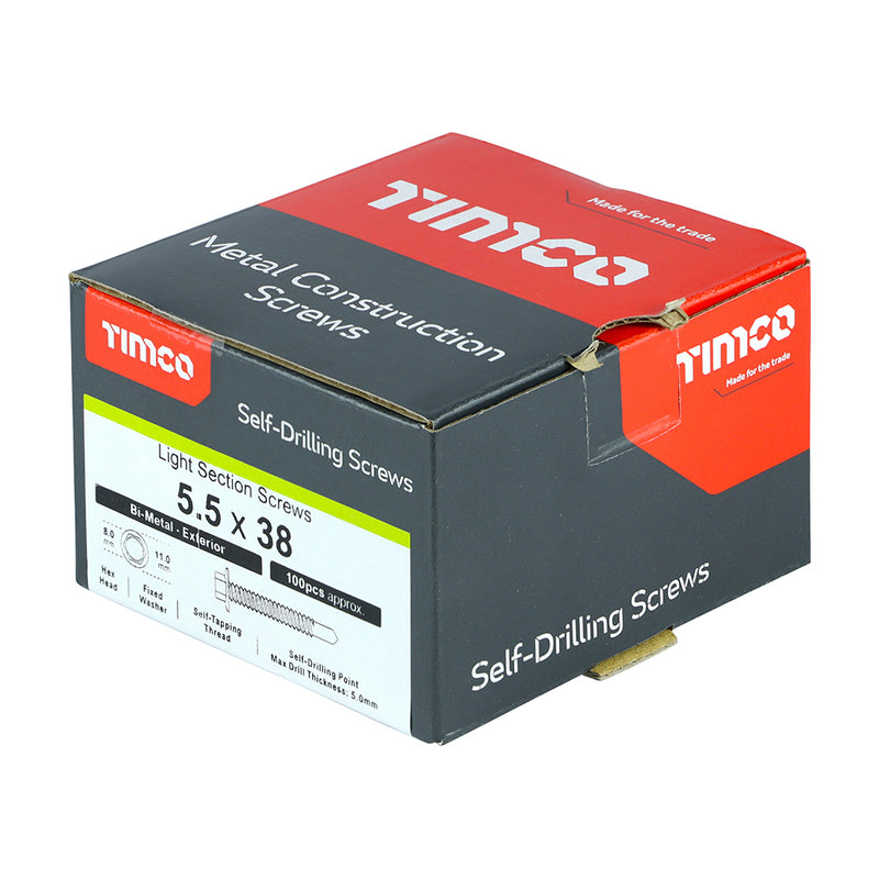 TIMCO Self-Drilling Light Section A2 Stainless Steel Bi-Metal Screws