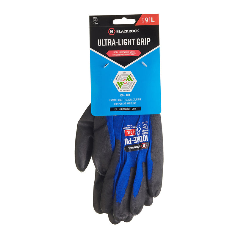 Blackrock Ultra-Light Grip Gloves Pair (carded) - size 9/L