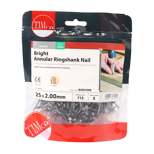 TIMCO Annular Ringshank Nails Bright