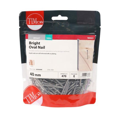 TIMCO Oval Nails Bright — Small Bag