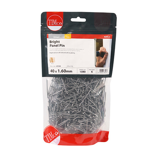 TIMCO Panel Pins Bright — 1kg Bag