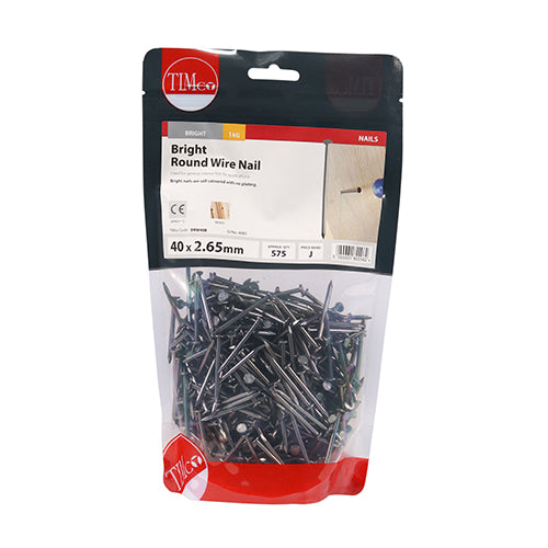 TIMCO Round Wire Nails Bright