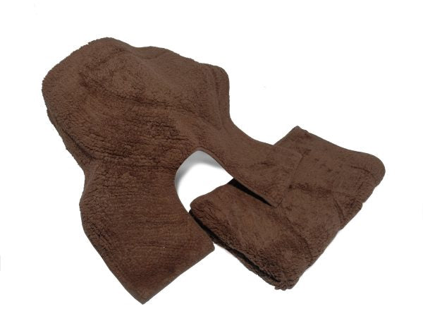 Imperial 100% Cotton Bath Mat Set Chocolate