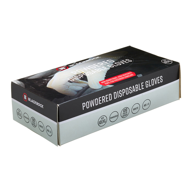 Blackrock Powdered Disposable Gloves Box 100 pcs - size L