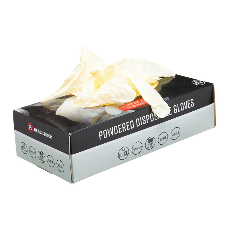 Blackrock Powdered Disposable Gloves Box 100 pcs - size XL