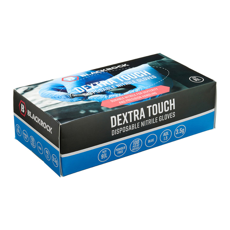 Blackrock Dextra Touch Disposable Nitrile Gloves Box 100 pcs - size L