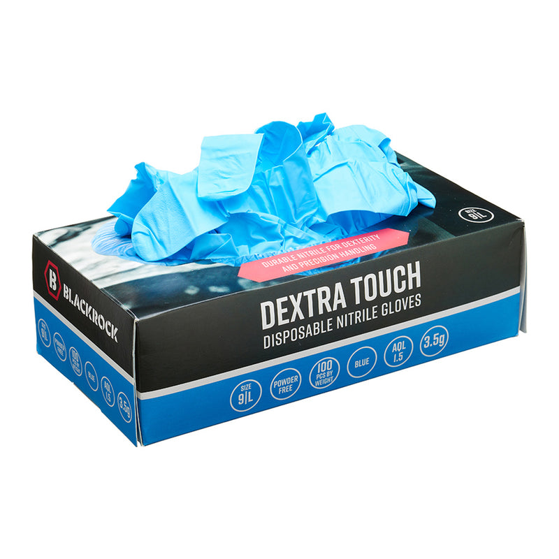 Blackrock Dextra Touch Disposable Nitrile Gloves Box 100 pcs - size L