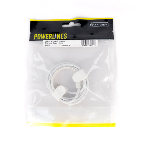USBC-C to USB-C Braided Charging Cable – 1.5m
