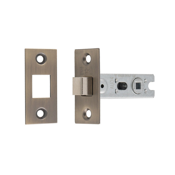 64Mm Bolt-Through Tubular Deadbolt - 5Mm Follower - Square - Retail Pack - Antique Brass