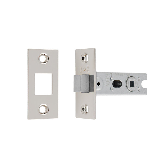 64Mm Bolt-Through Tubular Deadbolt - 5Mm Follower - Square - Polished Nickel