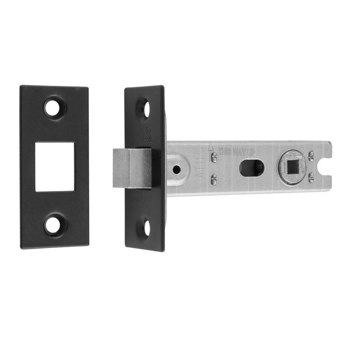76Mm Bolt-Through Tubular Deadbolt - 5Mm Follower - Square - Matt Black