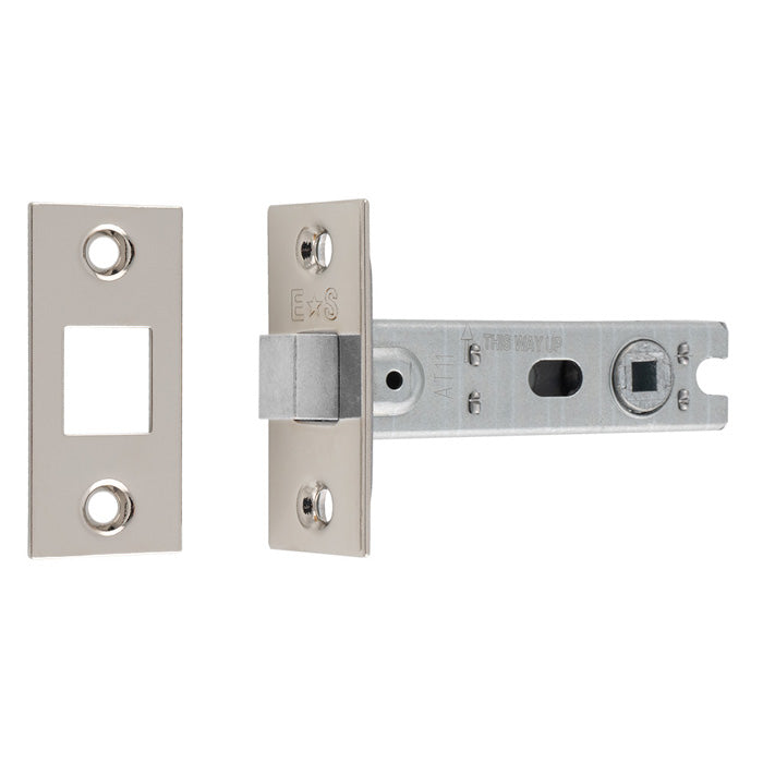 76Mm Bolt-Through Tubular Deadbolt - 5Mm Follower - Square - Retail Pack - Polished Nickel