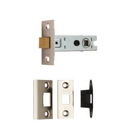 64Mm Bolt-Through Tubular Latch - 8Mm Follower - Nickel Plated - Square - Nickel Plated 64mm