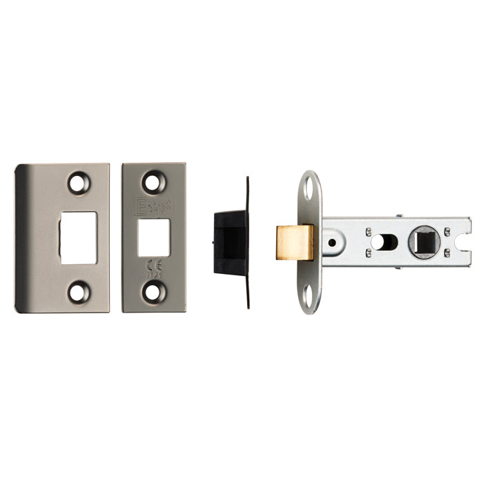 64Mm Bolt-Through Tubular Latch - 8Mm Follower - Square - Matt Bronze