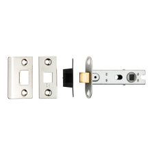 76Mm Bolt-Through Tubular Latch - 8Mm Follower - Square - Polished Nickel 76MM