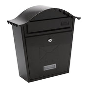 Burg-Wachter Black Classic Wall Mounted Post Box - 36x37x13cm - MB01BK