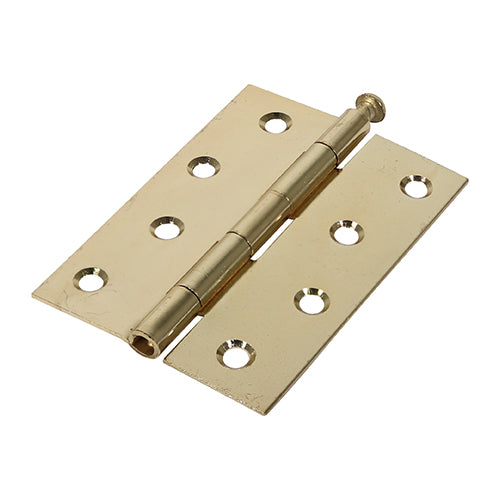 TIMCO Butt Hinges Loose Pin (1840) Steel Electro Brass