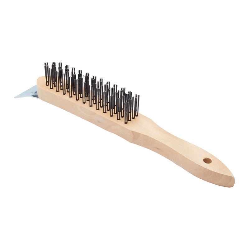 11" Wire Brush With Scraper