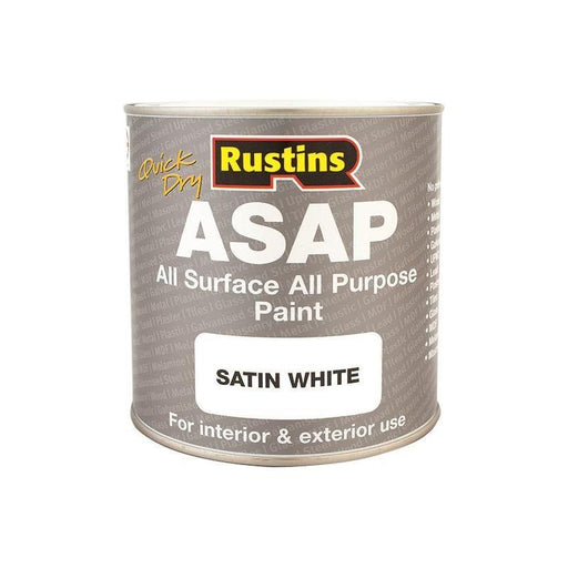 Rustins ASAP Paint White 1 Litre Rustins - RockBottom Nothampton