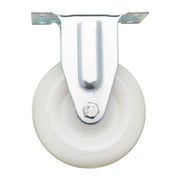 Draper Fixed Plate Fixing Nylon Wheel, 100mm Diameter, S.W.L. 125kg Draper - Town Tools