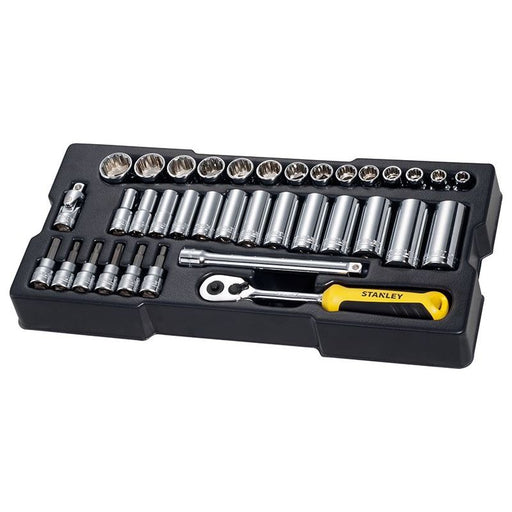 Stanley® Hand Tools 3/8in Drive Metric Socket Module 36 Piece STANLEY® Hand Tools - RockBottom Nothampton