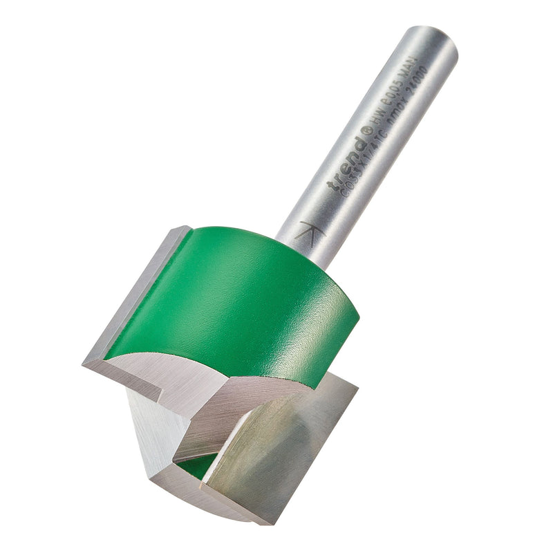 Trend C033X1/4TC Two Flute Cutter 25.4mm
