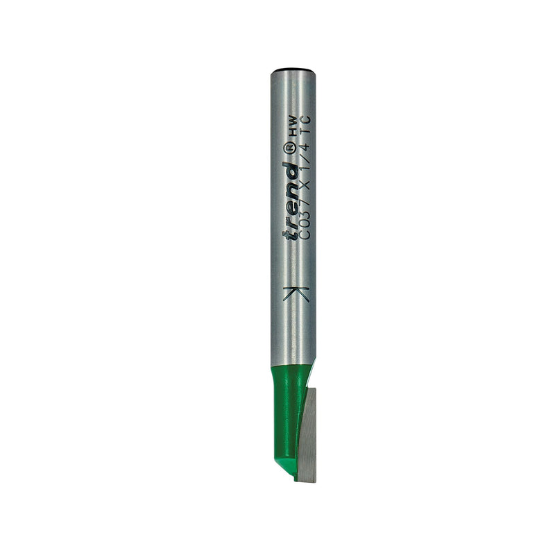 Trend C037X1/4TC One Flute Cutter 6.3mm Diameter