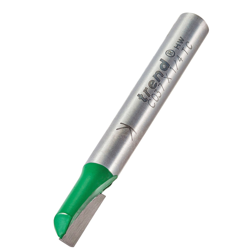 Trend C037X1/4TC One Flute Cutter 6.3mm Diameter