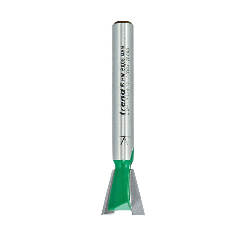 Trend C041X1/4TC Dovetail Cutter 104° Angle