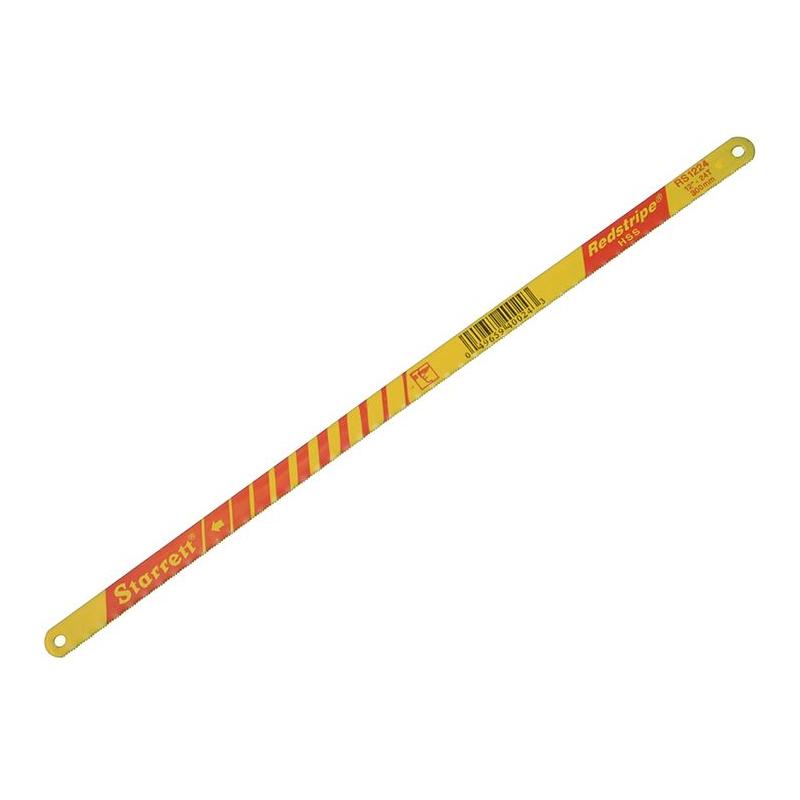 Starrett Red Stripe HSS Hacksaw Blades 300mm (12in) x 24 TPI Box 50 Starrett - RockBottom Nothampton