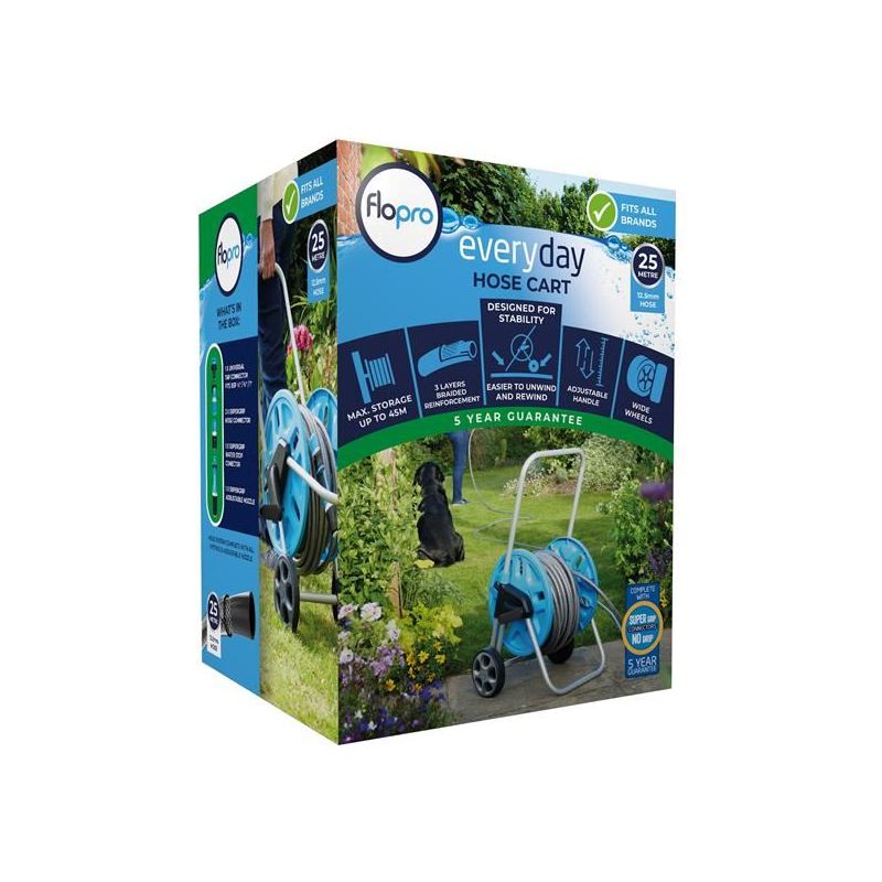 Flopro Everyday Hose Cart & 25m Hose Flopro - RockBottom Northampton