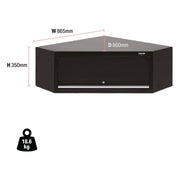 Draper BUNKER Modular Corner Wall Cabinet, 865mm 33201 Draper - Town Tools 