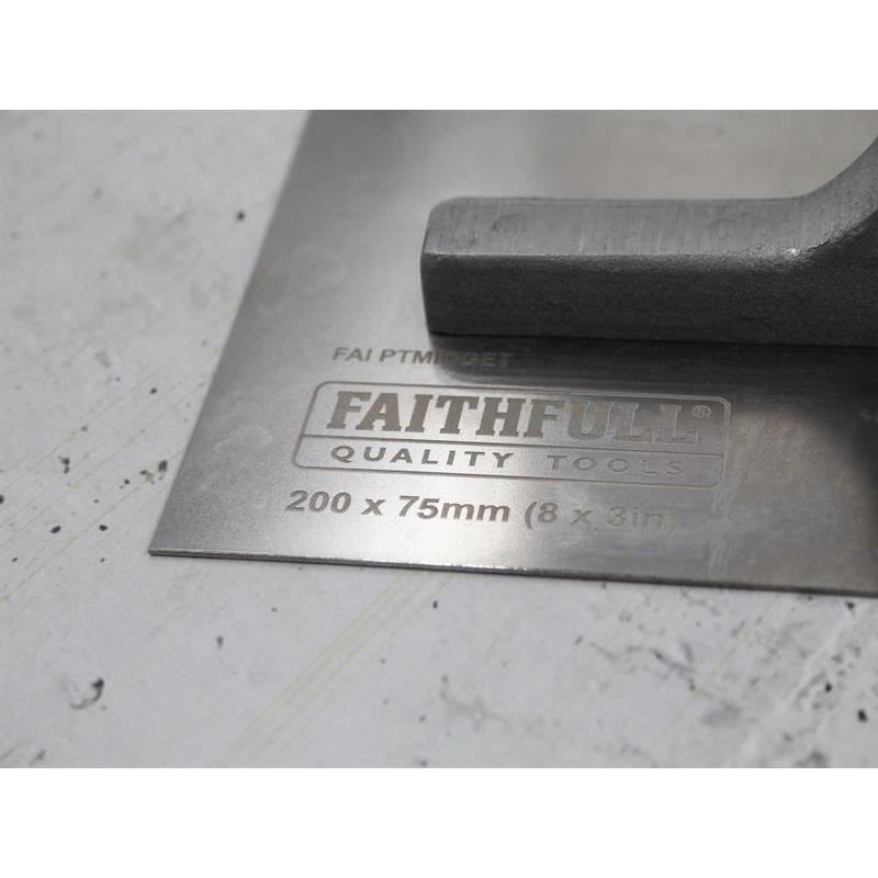Faithfull Prestige Midget Plastering Trowel 200 x 75mm (8 x 3in) Faithfull - RockBottom Northampton