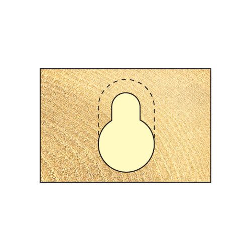 Trend C120X1/4TC Keyhole 9.5mm Tool