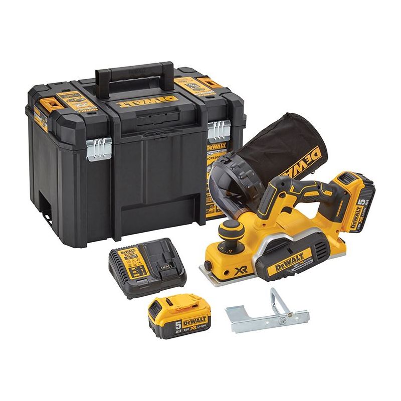 Dewalt Power Tools DCP580P2 XR Brushless Planer 18V 2 x 5.0Ah Li-ion DeWALT Power Tools - RockBottom Northampton