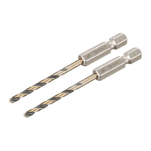 Dewalt Power Tools BLACK&GOLD Hex HSS-G Drill Bits (2) 3.0mm DeWALT Power Tools - RockBottom Northampton