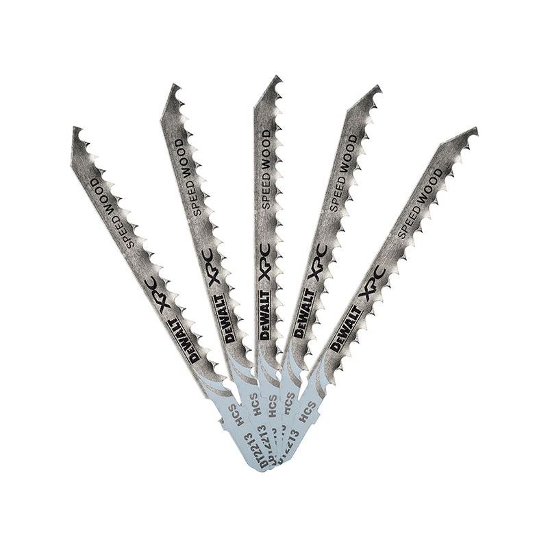 Dewalt Power Tools XPC HCS Wood Jigsaw Blades Pack of 5 T144D DeWALT Power Tools - RockBottom Northampton