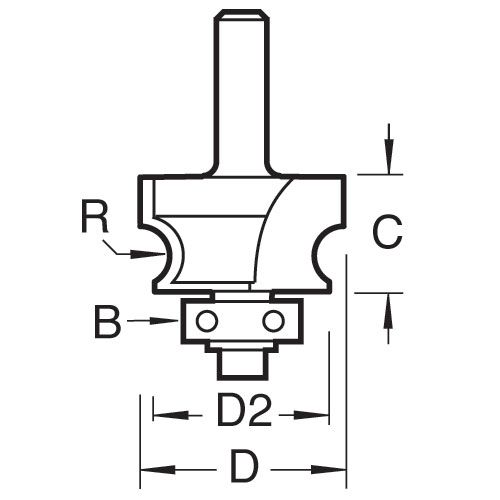 Trend C215X1/4TC Bearing Guided Corner Bead
