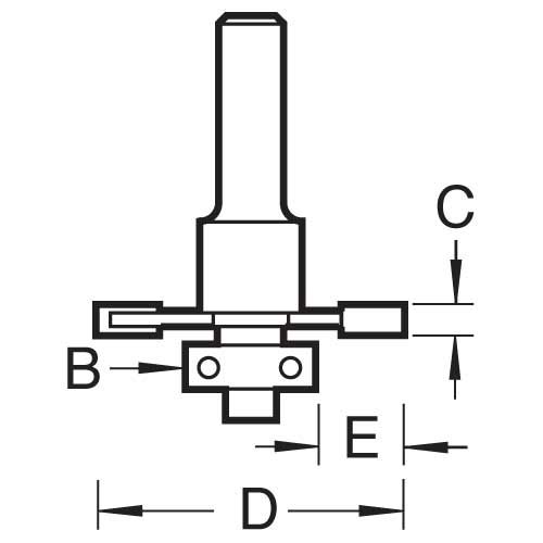 C143BX1/4TC - Slotting 2mm cut
