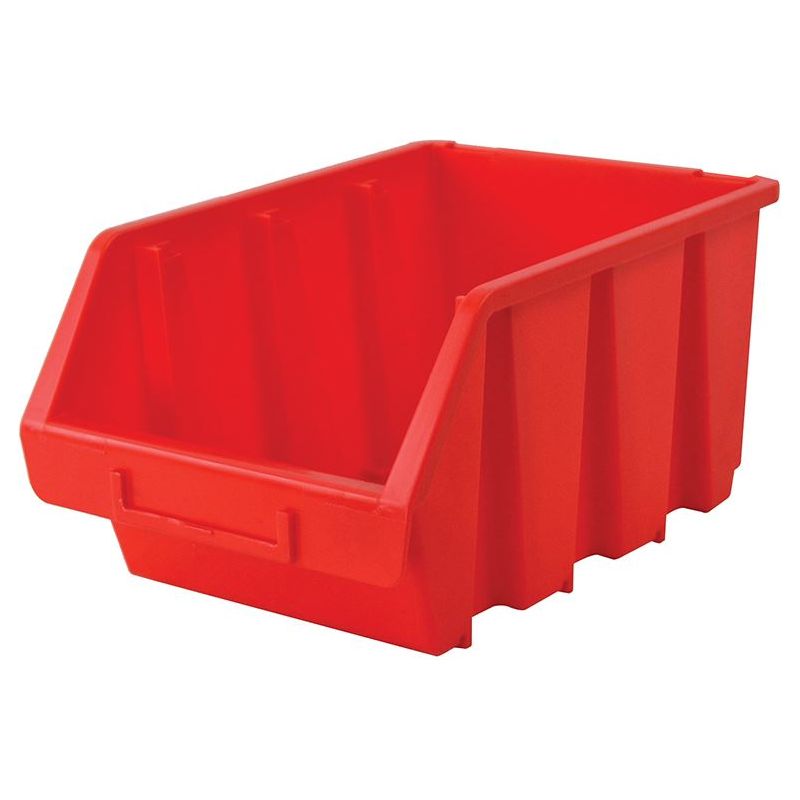 Faithfull Interlocking Storage Bin Size 3 Red 170 x 240 x 126mm Faithfull - RockBottom Northampton