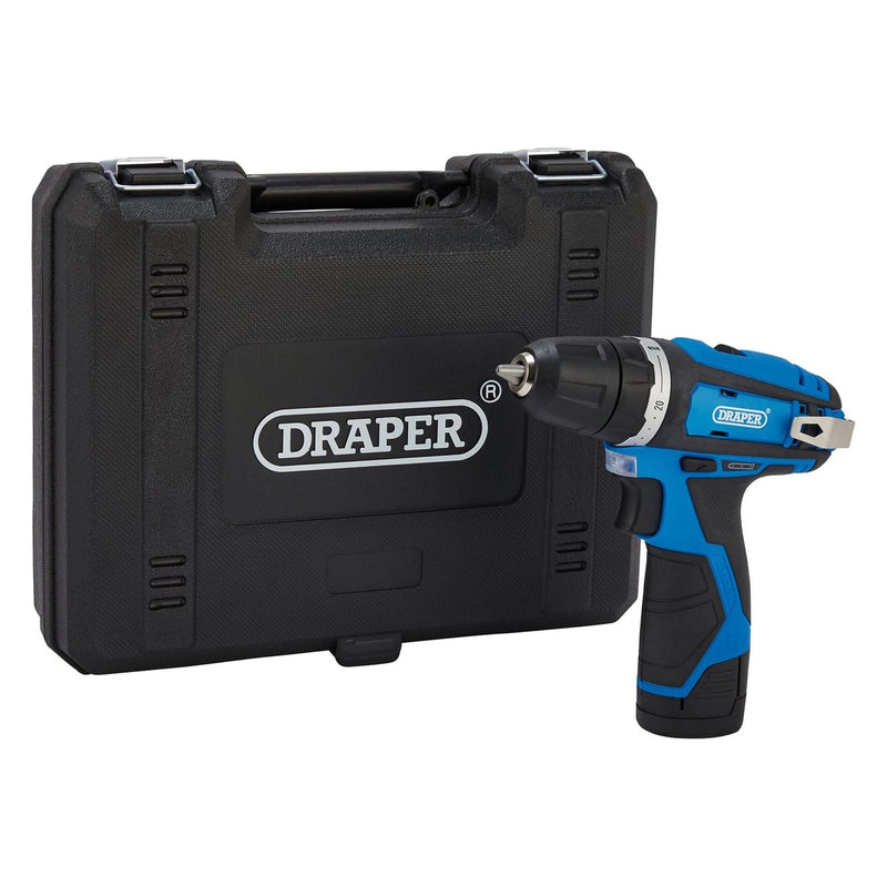 Draper 12V Drill Driver, 1 x 1.5Ah Battery, 1 x Fast Charger Draper - Town Tools