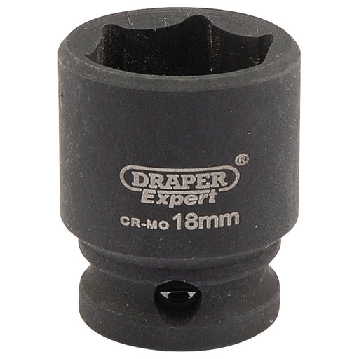Draper Expert HI-TORQ 6 Point Impact Socket, 3/8" Sq. Dr., 18mm Draper - Town Tools 
